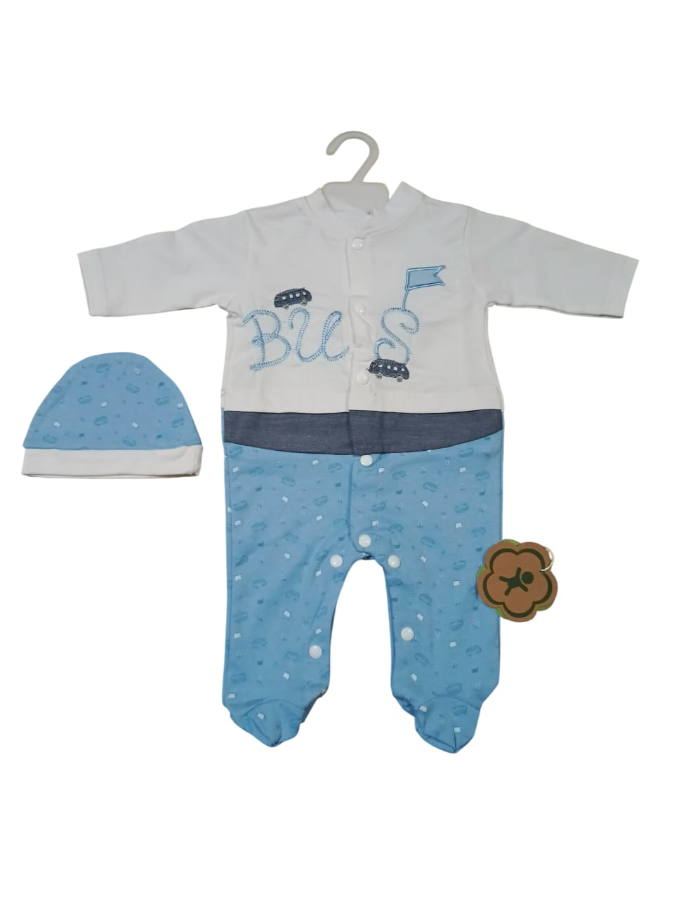 Baby Boy Romper with Cap - Mini Charm