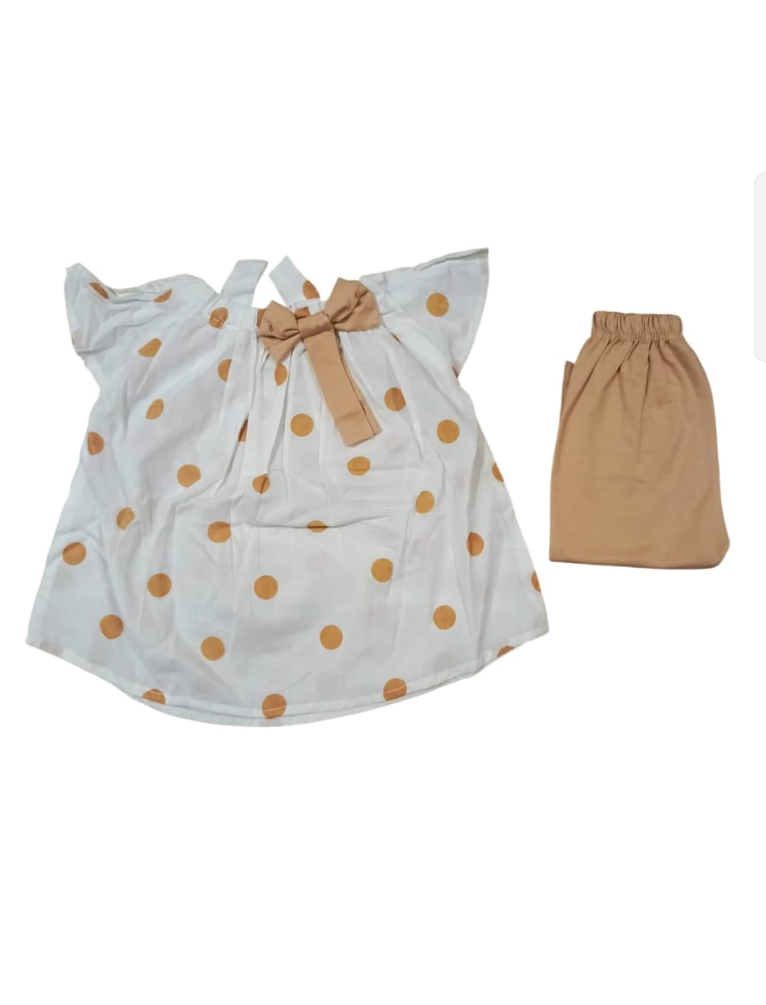 Baby Girl Half-Sleeves Top and Leggings Set - Mini Charm