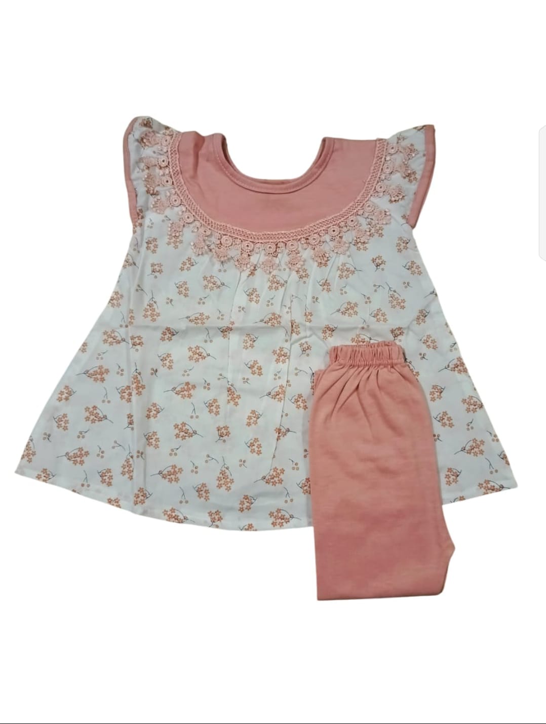 Sweet baby girl Top and Leggings Set - Mini Charm - Alternate View